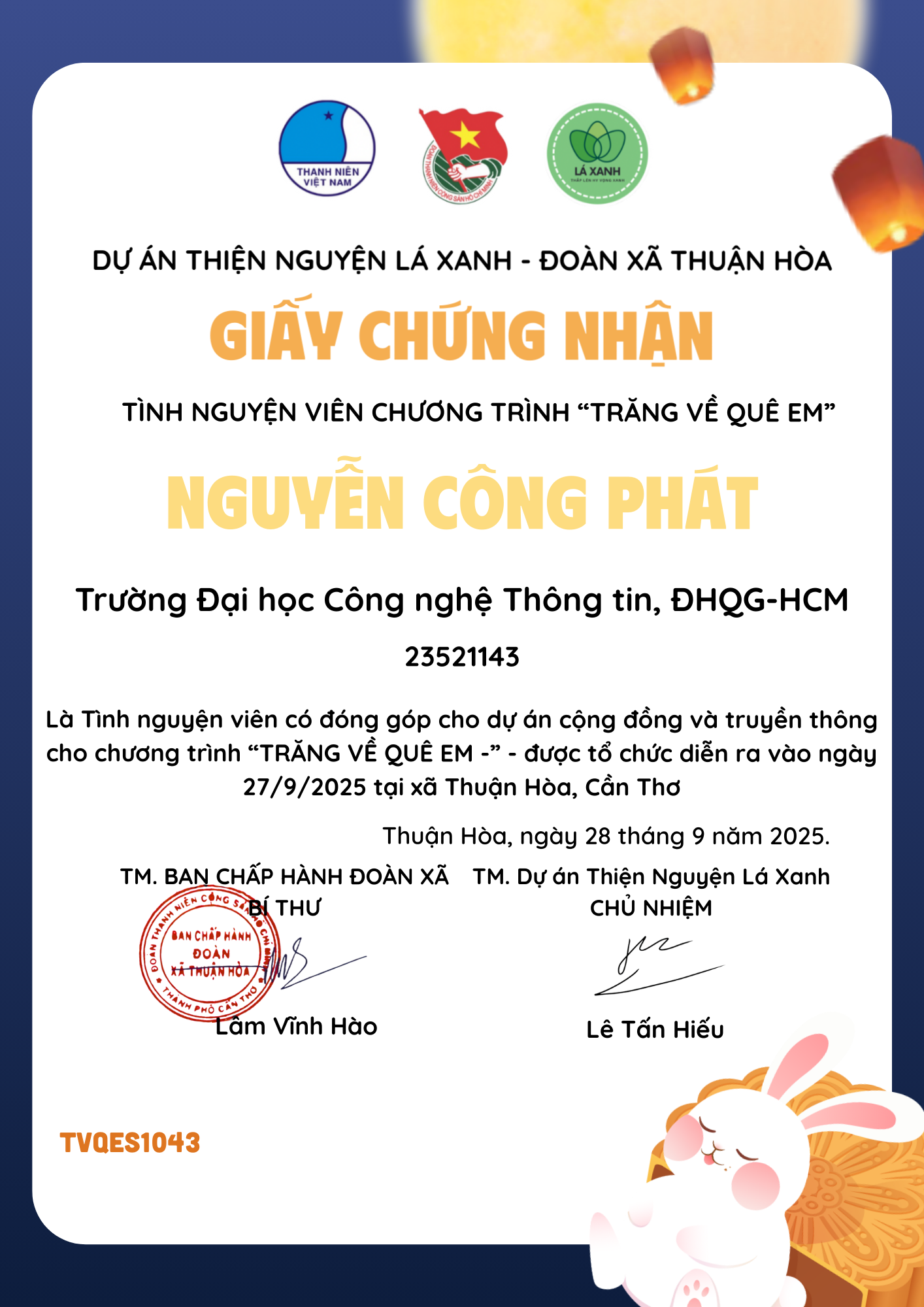 Trăng Về Quê Em Charity Program