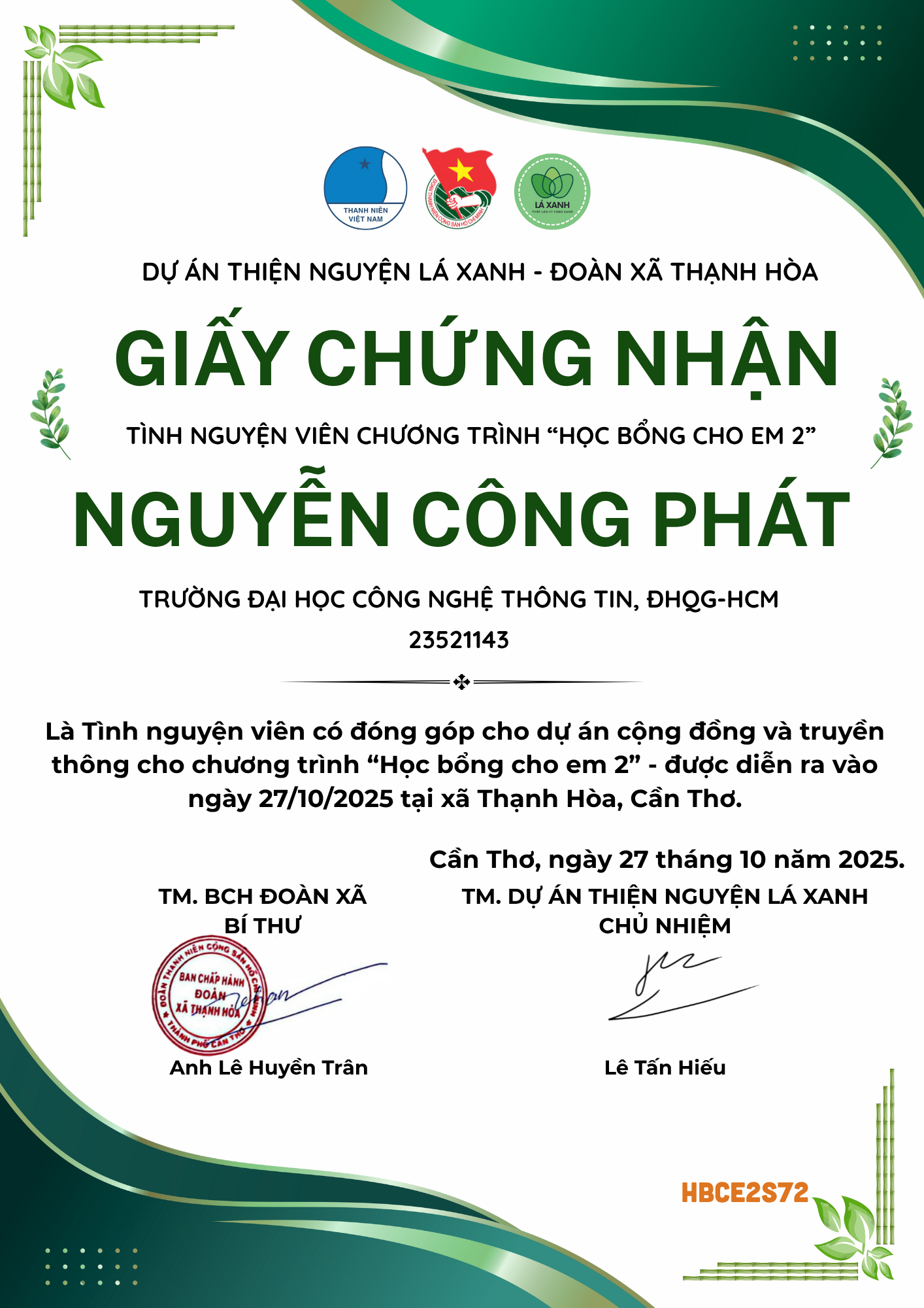 Journey of Love — Giọt Sữa Trao Em & Học Bổng Cho Em 2