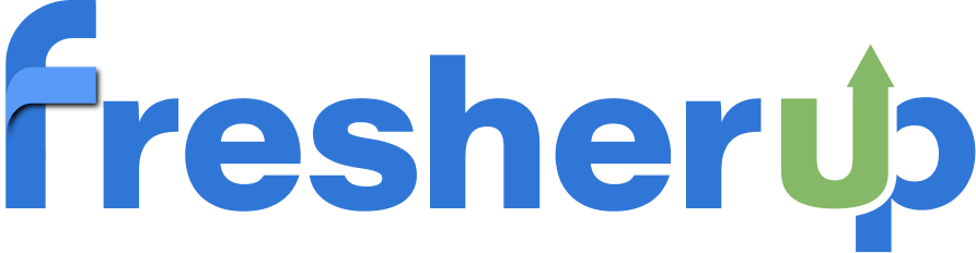 FresherUp company logo for internship experience