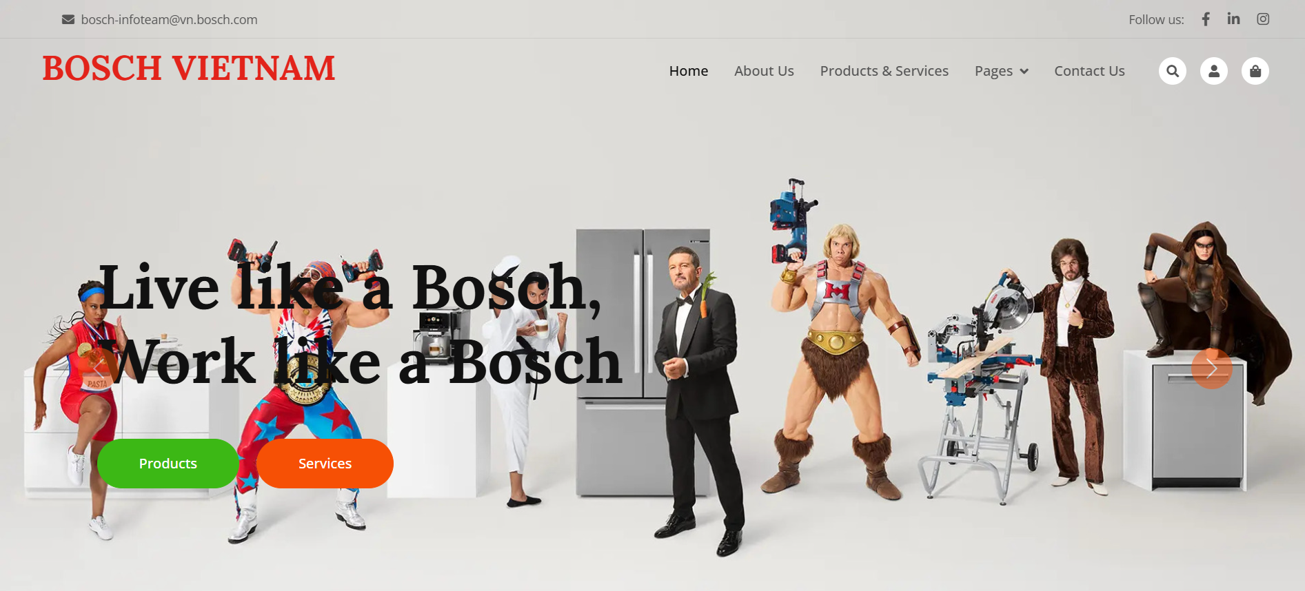 Bosch Demo Website
